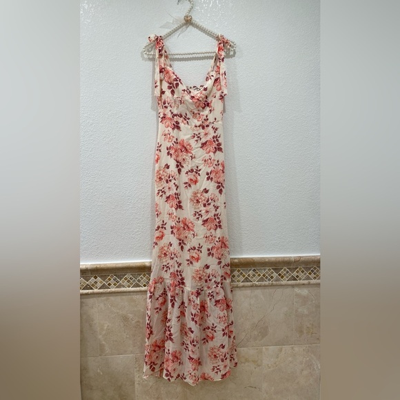 Reformation Jasen Dress Missy Pink Floral size 0 NWOT - Picture 2 of 9